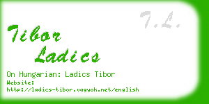 tibor ladics business card